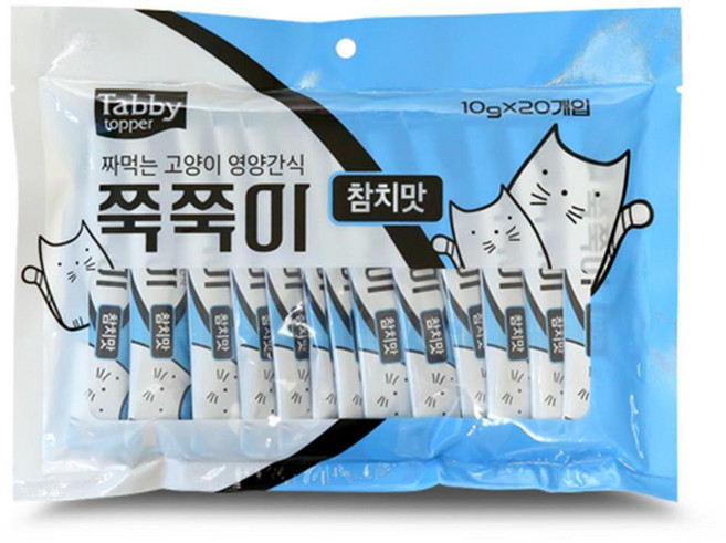 짜먹는 고양이 영양간식 쭉쭉이(참치맛 20개입) 냥이캔, 200g, 1개