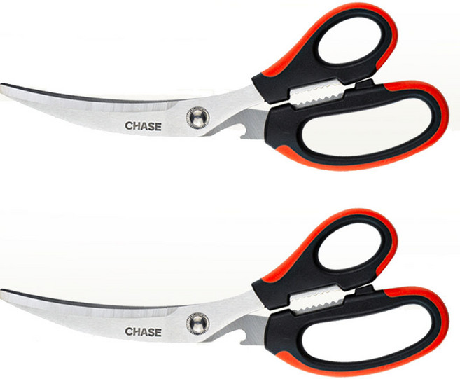 체이스 곡선 커브 주방 가위, 혼합, 2개