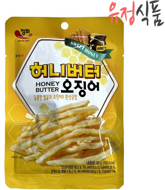 정화 허니버터 오징어 30g, 50개
