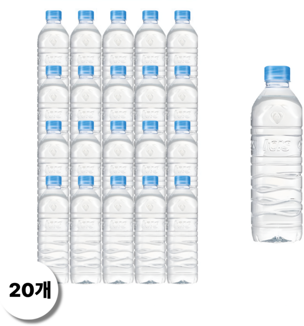 아이시스 초경량 무라벨, 500ml, 20개