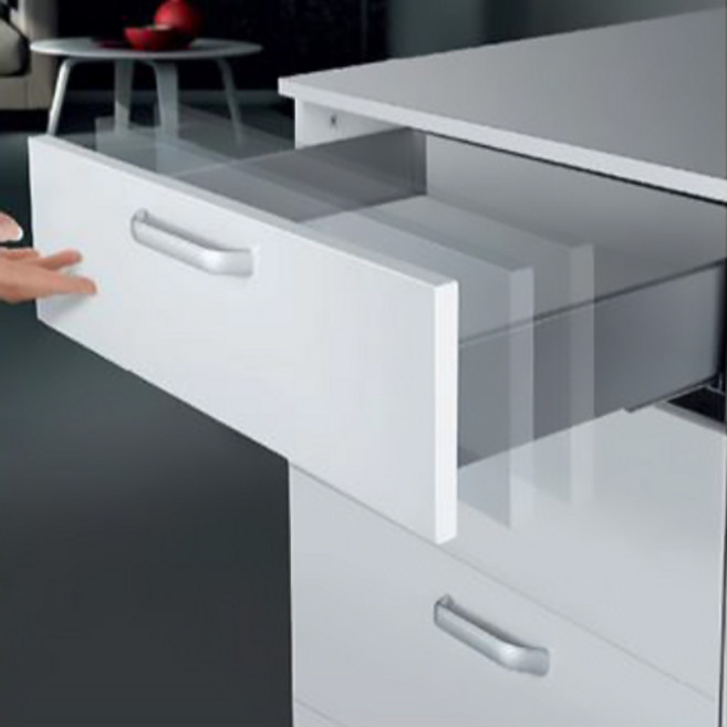 하츠 박스 소서랍 서랍재 주방가구 씽크대 하부장 500언더레일 그레이, 1개