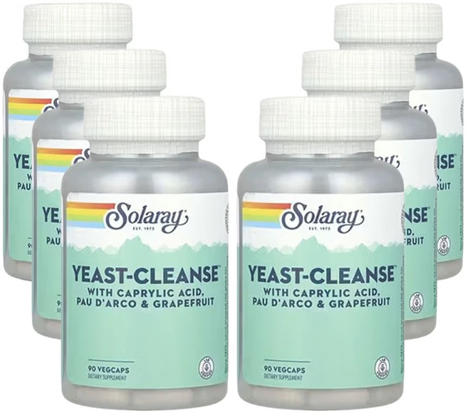 쏠라레이 Yeast-Cleanse 이스트클렌즈 베지캡슐 90정, 6개 - 쿠팡