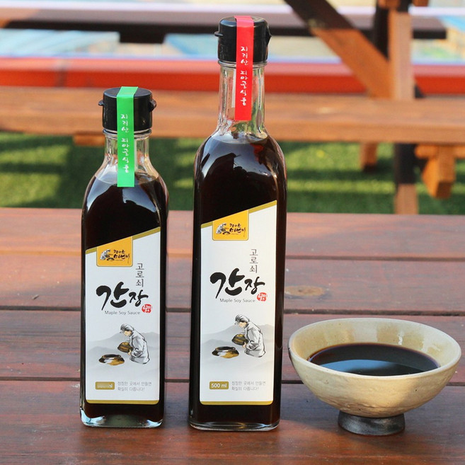 [고로쇠로 담근 전통장] 수제 된장 간장 고추장(지리산 피아골 미선씨), 1개