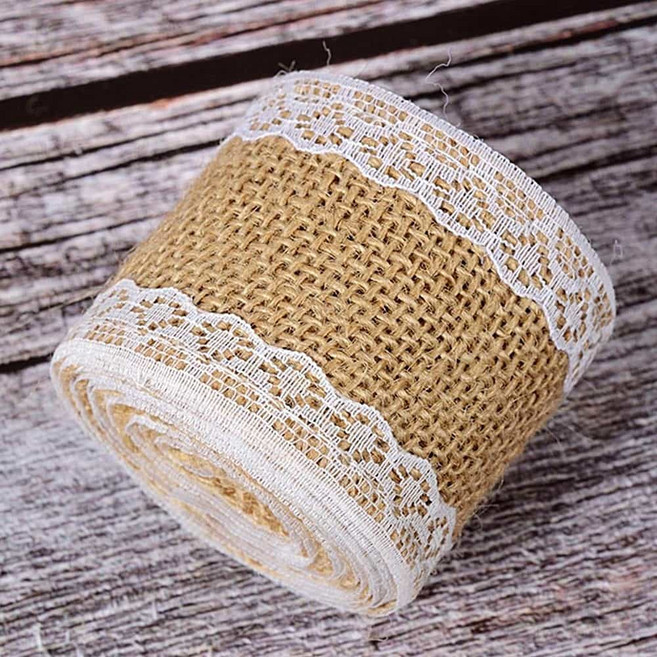 UIU179 DIY 황마 레이스 롤 1개, 상세페이지 참조