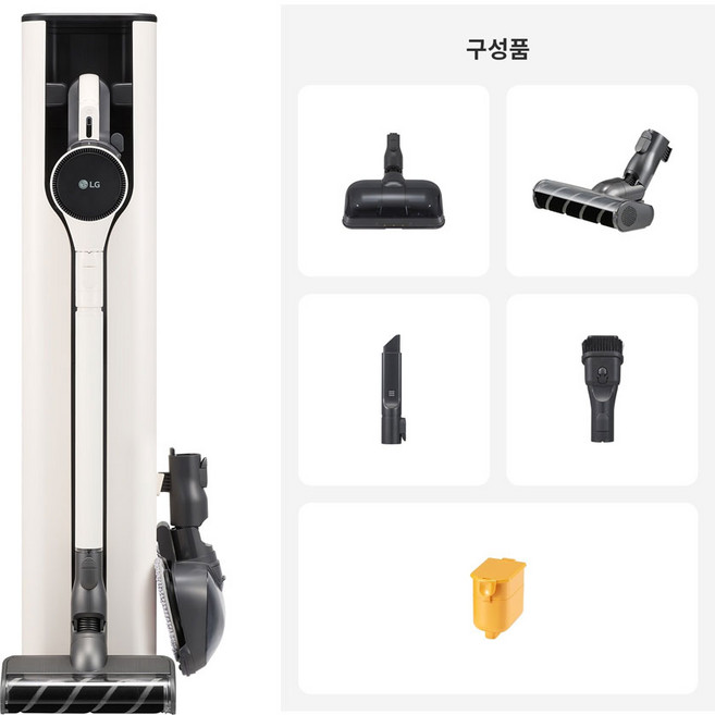 LG전자 코드제로 오브제컬렉션 스틱 무선 청소기 AU927CWD, 카밍 베이지, A727W 25년형