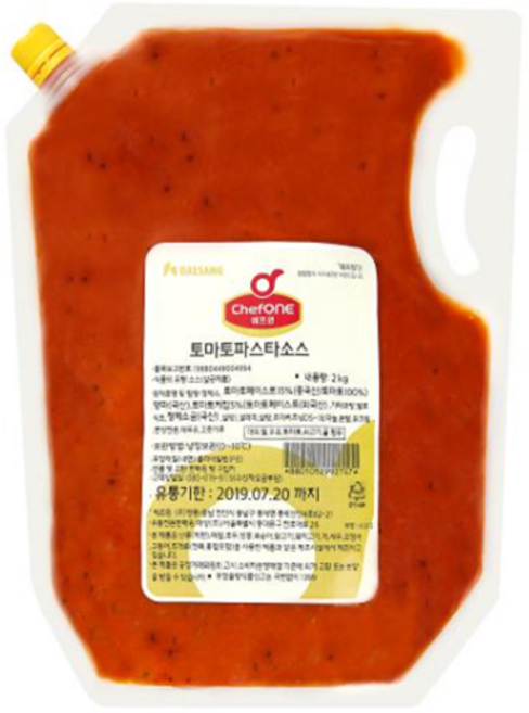 대상 쉐프원 토마토파스타소스 2kg, 2개, 2개