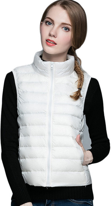 여성용 패션 심플 패딩 베스트 조끼 7호 YD 뉴타임즈 V470L227