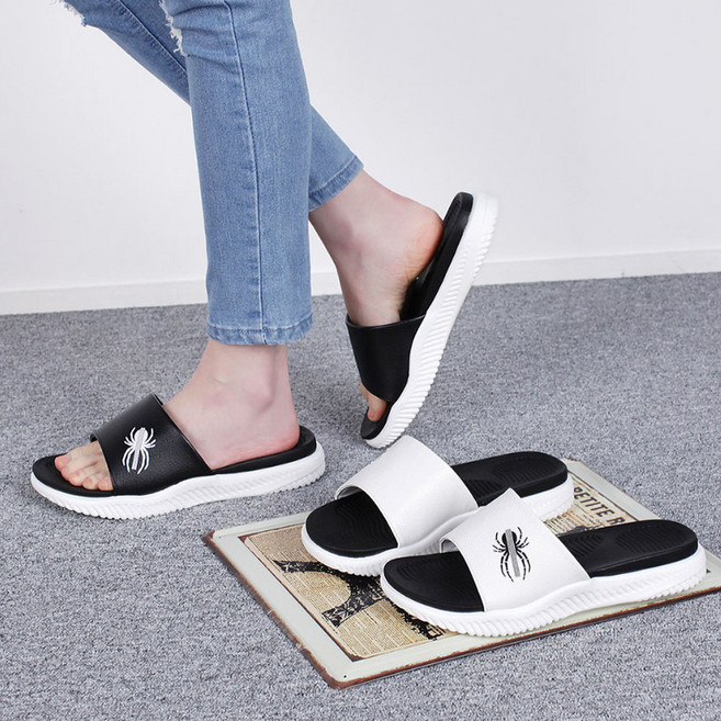 그래고 제스트 거미자수 쿠션 이중창 스포티 남녀 커플 슬리퍼