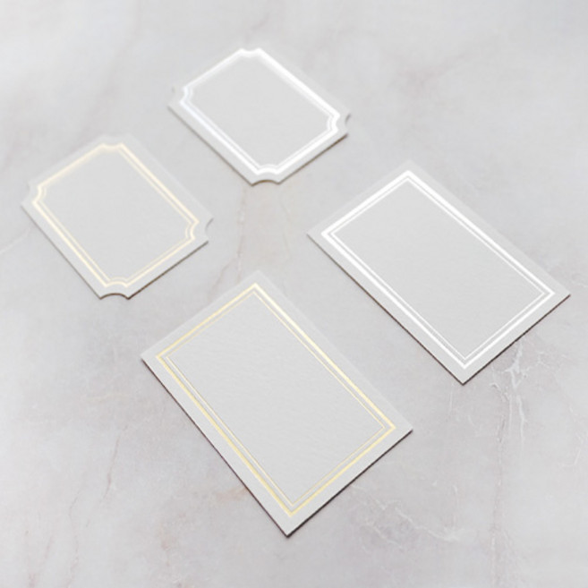 파이널리 파운드 블링 가격표 종이라벨 POP 쇼카드 매장 카페네임택, 몰딩형+골드 (10장1세트)