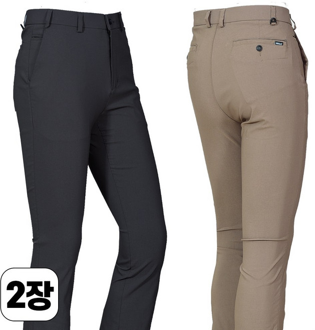 워킹맨 아울렛 1+1 봄 여름 시즌 남성 편안한 면 스판 바지 일상복 외출복 작업복 아웃도어 팬츠 B102