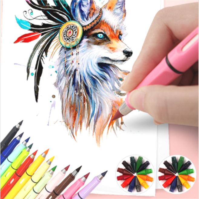 이숍 부러지지않는 무한 색연필 12P, 1개, 12색