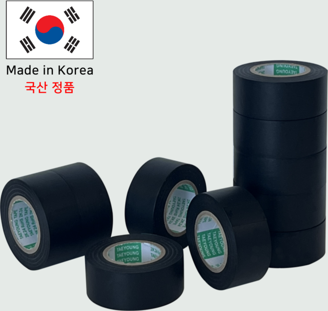 이음케이블 국산 25mmX20M 전기절연 테이프 PVC 배선 케이블 자동차, 10개