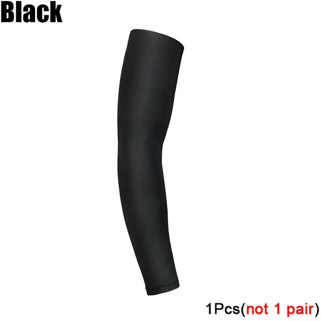 TopRunn 남성용 냉각 팔 슬리브 여성용 야외 자외선 차단 스포츠 농구 축구 배구 사이클링, L, 07 Type1-1Pcs-Black, 1개