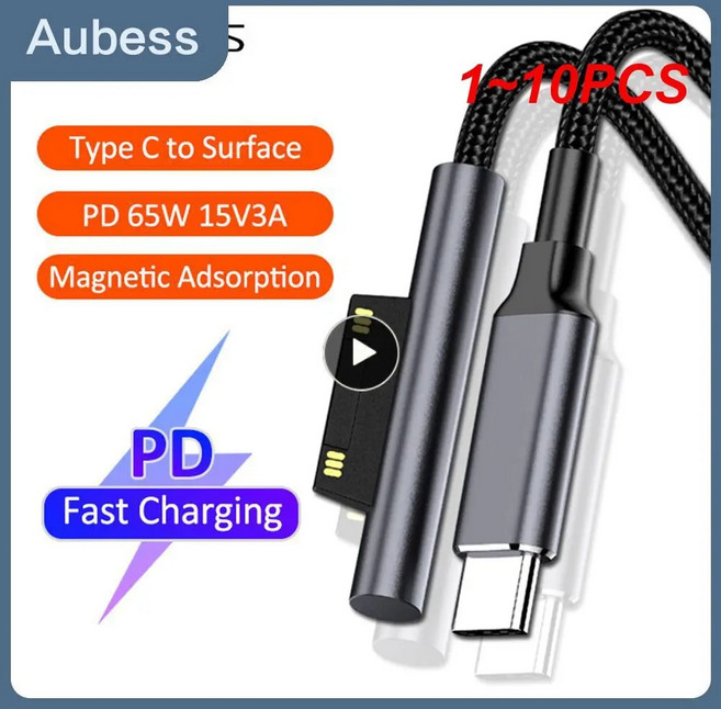 USB C 타입 PD 전원 충전 케이블 고속 충전 케이블 어댑터 충전기 서피스 Pro6 Pro5 Pro4 용 15V 3A 110 개 신제품