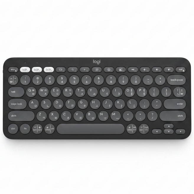 로지텍 K380S 멀티디바이스 블루투스 키보드, 스모키블랙, 제조사축