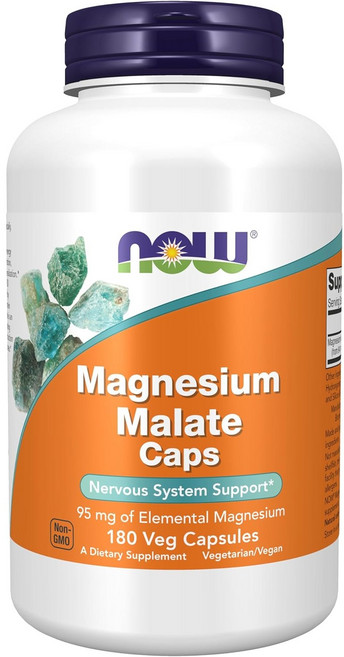 나우푸드 마그네슘 말레이트 95mg 베지 캡슐, 1개, 180정