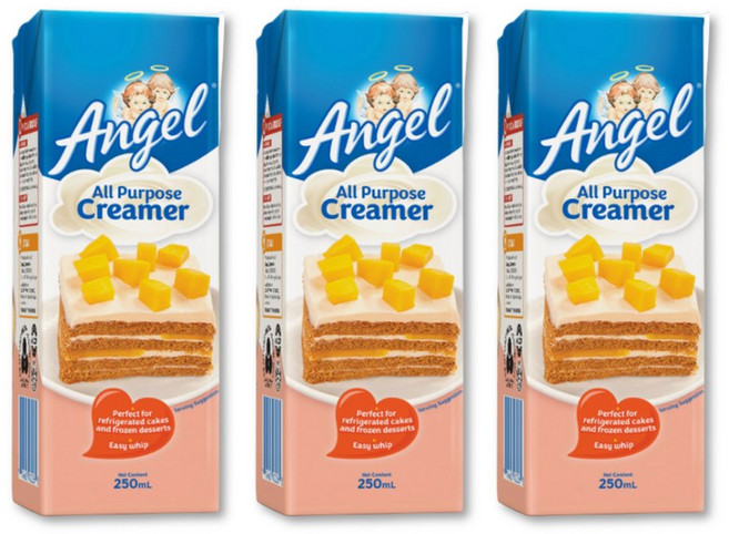 [PERA PLUS] Angel all purpose cream 250ml 엔젤 올폴포즈 생크림 휘핑크림, 3개