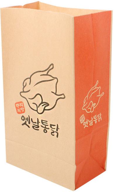 벅스웨이 옛날통닭 각대봉투(중), 1세트, 100개