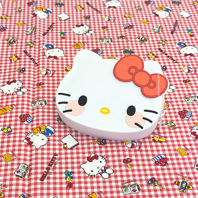 일본정품 헬로키티 실리콘 키링 파우치