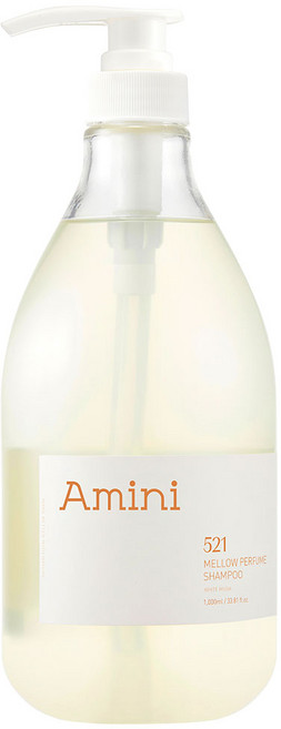 아미니 약산성 단백질 두피케어 샴푸 화이트머스크향 (자연유래 계면활성제 100%), 1L, 1개