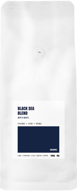 빈임팩트 블랙 씨 블렌딩 원두 당일로스팅, 1kg, 1개, 모카포트