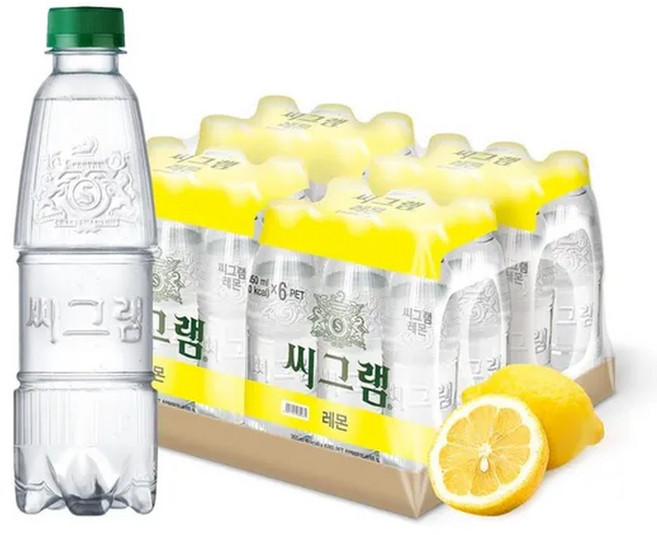 (직영)씨그램 라벨프리 레몬 350ml 24입, 24개