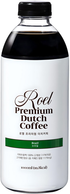 로엘 프리미엄 더치커피 브라질, 1L, 1개입, 1개