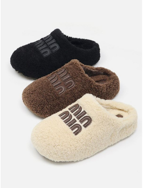 아리앤 뽀글이 여성 털슬리퍼 3cm