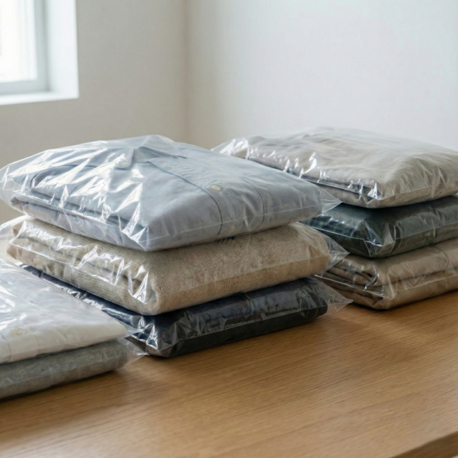 네모비닐 PP 폴리백 의류 속비닐 포장봉투, 200개