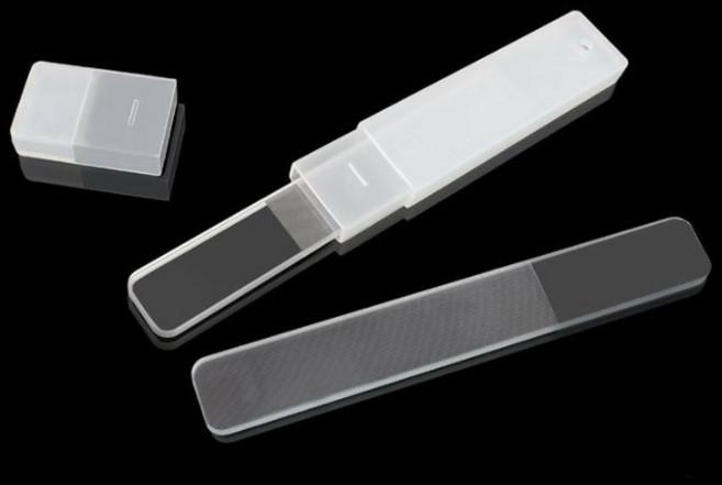 SM 크리스탈 네일 샤이너 글라스 버퍼 광택 파일, 1개