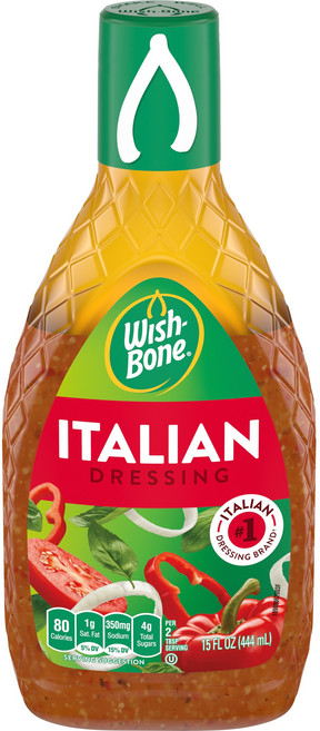 Wish-Bone 이탈리안 드레싱 시그니처 블렌드 오브 허브 앤 스파이스, 1개, 444ml