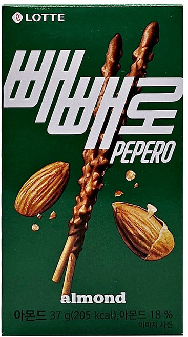 롯데)아몬드빼빼로, 37g, 8개