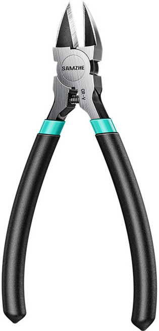 삼지 SAMZHE 크롬바나듐 정밀 니퍼 6인치 고강도 WJQ02, 블랙핸들, 1개