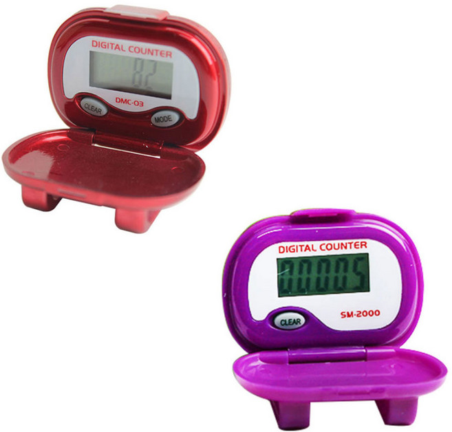 국산 신우전자 다기능 디지털 만보계 DMC-03 SM-2000 벨트착용 만보기, 01.SM-2000(빨강), 1개