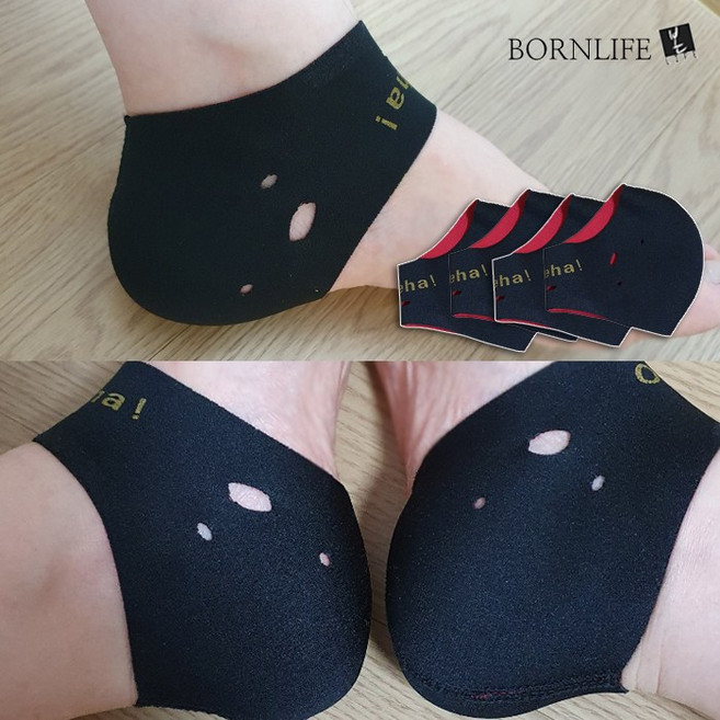 본라이프 남녀노소 1+1 2쌍 총 4P 최근생산 봄 가을 겨울 발을 촉촉하게 전체보온 발열 덧신 발 뒤꿈치 각질관리 발열패드 덧신 각질양말 발열패드 발 뒷꿈치 보호 풋패드 각질패드