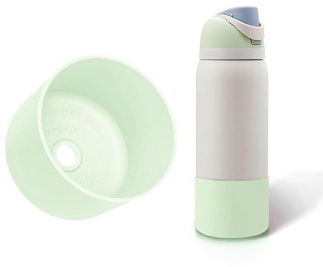 Silicone Boot for Owala FreeSip 32 Oz Higher Water Bottle Scratch-Resistant Bottom Sleeve Protec, 아이스 브리즈