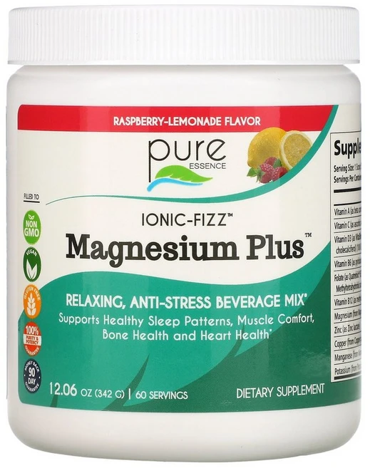 Pure Essence lonic-Fizz™ Magnesium Plus™ Raspberry Lemonade 12.06 oz 342 g, 341 g, 342g, 1 - 쿠팡