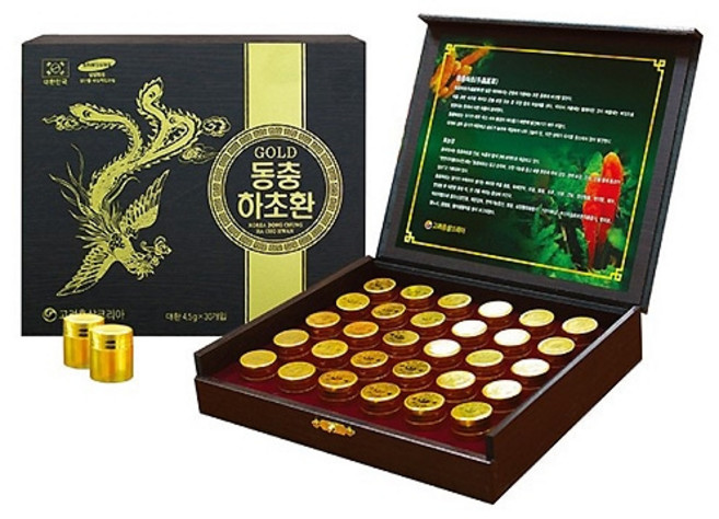 고려홍삼코리아 동충하초환골드 선물용 추천 건강기능식품 영양보충용 30개, 4.5g