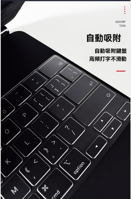 Magic Keyboard 鍵盤保護膜 巧控鍵盤適用 M2 M3, 1個, iPad Air 11 吋(M2/M3)