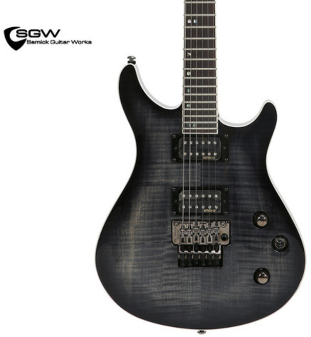 [삼익일렉기타] 삼익 SGW 호크 애로우 시리즈 NSDC-100FR 트랜스 블랙 버스트 (앰프증정), 1개