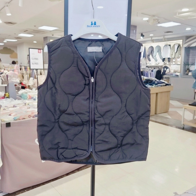 쁘띠앙팡 산본점 @봄가을초특가세일@ 봄 가을 간절기 가볍고 편하게입는 데일리코디템 모리너츠패딩조끼