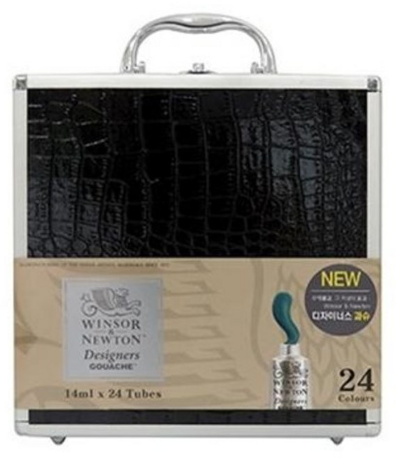 윈저앤뉴튼 디자이너스 수채화 과슈 10색 12색 24색 세트 불투명수채화, 14ml 10색