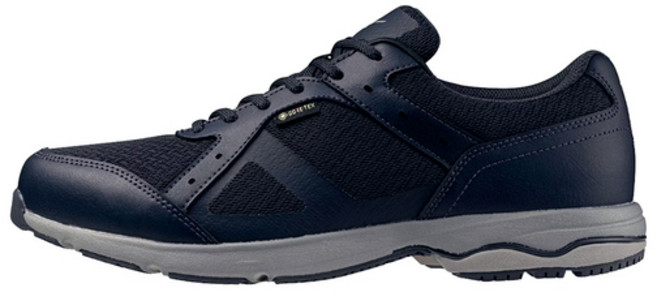 Mizuno Ld Around 4 Sw Gtx 男 健走 步行鞋 超寬楦 舒適 透氣 深藍 B1GC250105