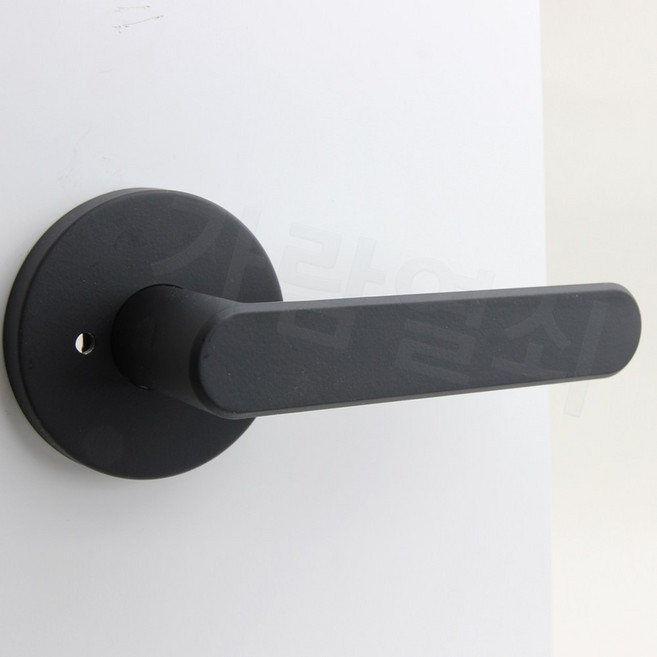 GDK2201 방문손잡이 욕실 레버 버튼형 잠금 교체, 고객직접설치, TL-2201(블랙), GDK2201(블랙), 1개