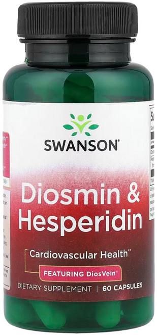 스완슨 디오스민 & 헤스페리딘 60캡슐, 5개, 60정