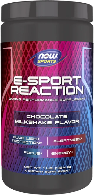 나우푸드 E-스포츠 리액션 초콜릿 밀크쉐이크 맛 분말, 1개, 454g - 쿠팡