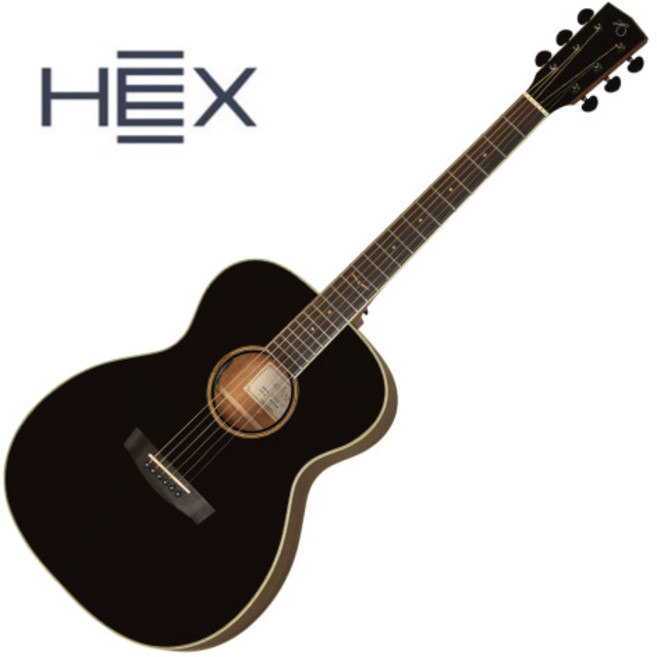 헥스 탑솔리드 통기타 베스페라 VF300E BT 블랙탑 LRBAGGS VTC 장착, 1개