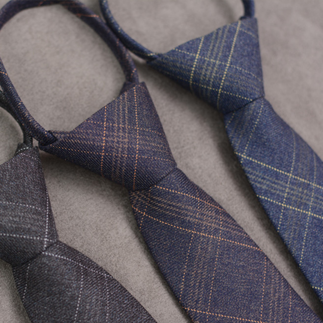 고급원단 자동 지퍼 명품 남자넥타이 결혼 하객 면접 [210]