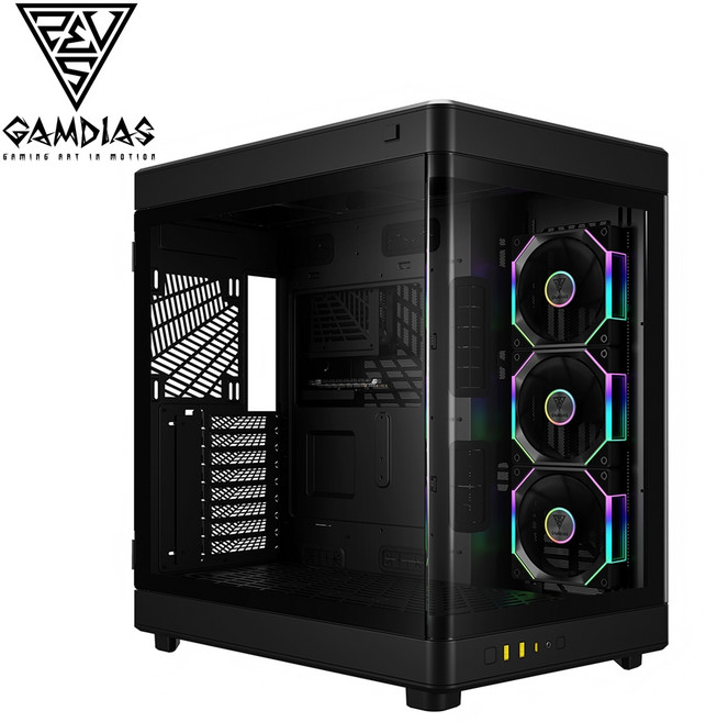 GAMDIAS NESO P1 PRO 機殼 電腦機箱 散熱佳 擴充性強, 1個, 黑色