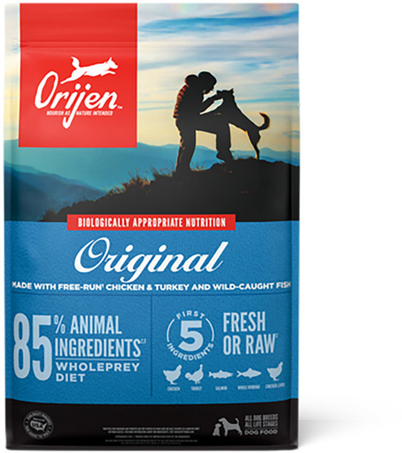 오리젠 강아지 오리지날 건식사료, 닭, 2kg, 2개
